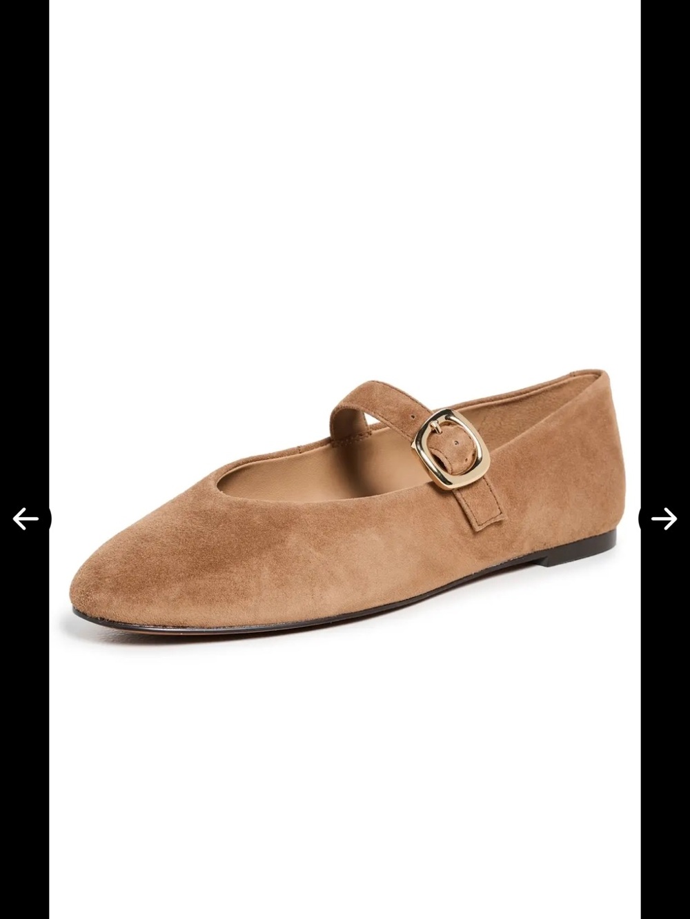 NEW Madewell The Remy Mary Jane Flat: Sculptural Buckle Edition in Dried Acorn